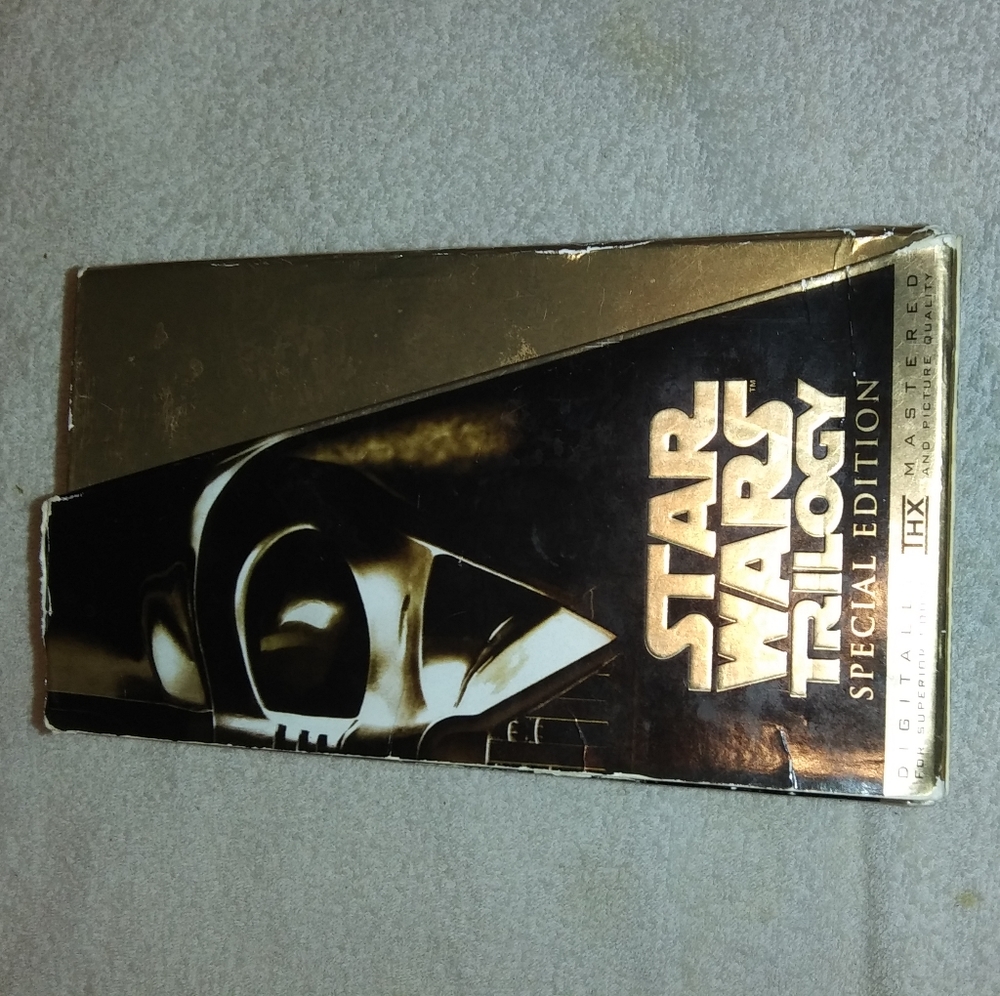 Star Wars Trilogy Special Edition Gold Box 1997 VHS vintage incomplete Lucasfilm